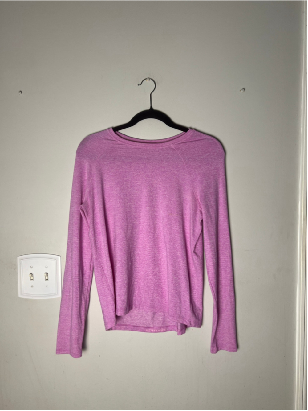 Lululemon Size 4 Pink Better Each Day Long Sleeve Running Workout Top